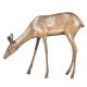 Vintage Brass Grazing DeerÂ Statue