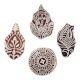 Set of 4 Piece New Mix Wooden Printing Block