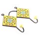 Yellow Ceramic Floral Tiles Hooks Online