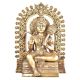 Brass Lord Hanuman on Throne Statue