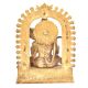 Brass Lord Hanuman on Throne Statue