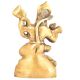 Handcrafted Brass Hanuman Statue Holding Mountain Of Herbs