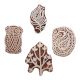 Set of 4 Piece New Mix Wooden Printing Block