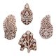 Set of 4 Piece New Mix Wooden Printing Block