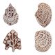 Set of 4 Piece New Mix Wooden Printing Block