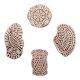 Set of 4 Piece New Mix Wooden Printing Block