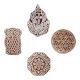 Set of 4 Piece New Mix Wooden Printing Blocks