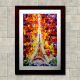 Painted Eiffel Tower Wall Painting