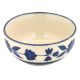 White Blue Floral Border Bowl Set of 2