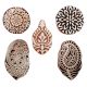 Set of 5 Piece New Mix Wooden Printing Blocks