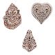 Set of 3 Piece New Mix Wooden Printing Blocks