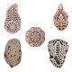Set of 5 Piece New Mix Wooden Printing Blocks