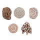 Set of 5 Piece New Mix Wooden Printing Blocks