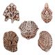 Set of 5 Piece New Mix Wooden Printing Blocks