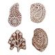 Set of 4 Piece New Mix Wooden Printing Blocks
