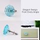 Water Octagon Shape Glass Cabinet Knobs Online