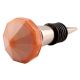 Old Pink Glass Top Wine Stopper