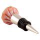 Old Pink Glass Top Wine Stopper