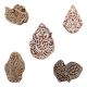 Set of 5 Piece New Mix Wooden Printing Blocks