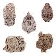 Set of 5 Piece New Mix Wooden Printing Blocks