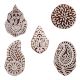 Set of 5 Piece New Mix Wooden Printing Blocks