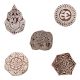 Set of 5 Piece New Mix Wooden Printing Blocks