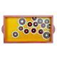 Yellow Color Contemporary Design Handmade Painting Tray