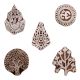 Set of 5 Piece New Mix Wooden Printing Blocks