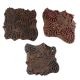Set of 3 Piece New Mix Wooden Printing Blocks