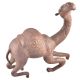 Copper Crouched Leather Camel Figurine
