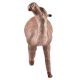 Copper Crouched Leather Camel Figurine