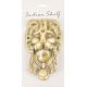 Brass Lion Face Door Knocker