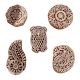 Set of 5 Piece New Mix Wooden Printing Blocks