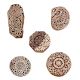 Set of 5 Piece New Mix Wooden Printing Blocks