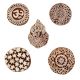 Set of 5 Piece New Mix Wooden Printing Blocks