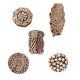 Set of 5 Piece New Mix Wooden Printing Blocks