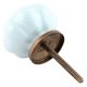 Solid Sky Blue Ceramic Melon Knob
