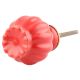 Solid Red Umbrella Ceramic Cabinet Knob