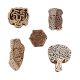 Set of 5 Piece New Mix Wooden Printing Blocks