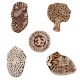 Set of 5 Piece New Mix Wooden Printing Blocks