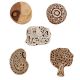 Set of 5 Piece New Mix Wooden Printing Blocks