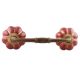 Cherry Golden Line Ceramic Melon Bridge Handle