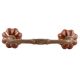 Dark Brown With Silver Line Medium Ceramic Melon Bridge Handles