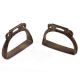 Old Brass Stirrups Rocking Horse Accessory (Set Of 2)