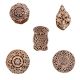 Set of 5 Piece New Mix Wooden Printing Blocks