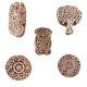 Set of 5 Piece New Mix Wooden Printing Blocks