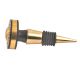 Black And Golden Brass Tiny Flower Resin Wine Stopper