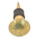 Brass Green Floral Wine Stopper