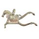Brass Nut Cracker With a Rider On A Horse