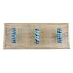 Navy Blue Striped Tube Glass Wooden Hooks
